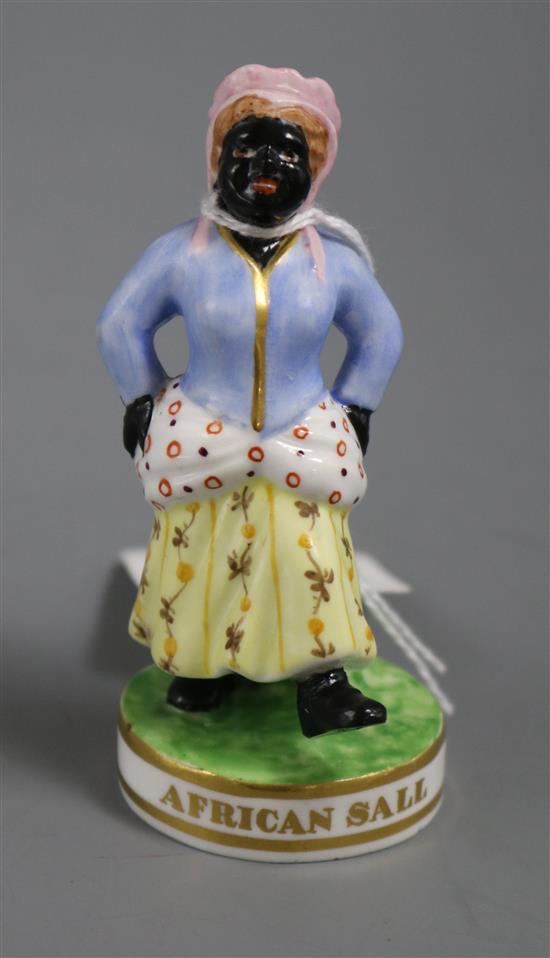 A Derby, King St. figure of African Sall height 10cm